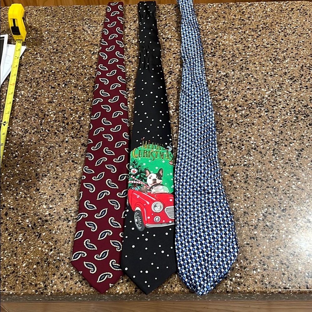Set of Three Stylish Ties